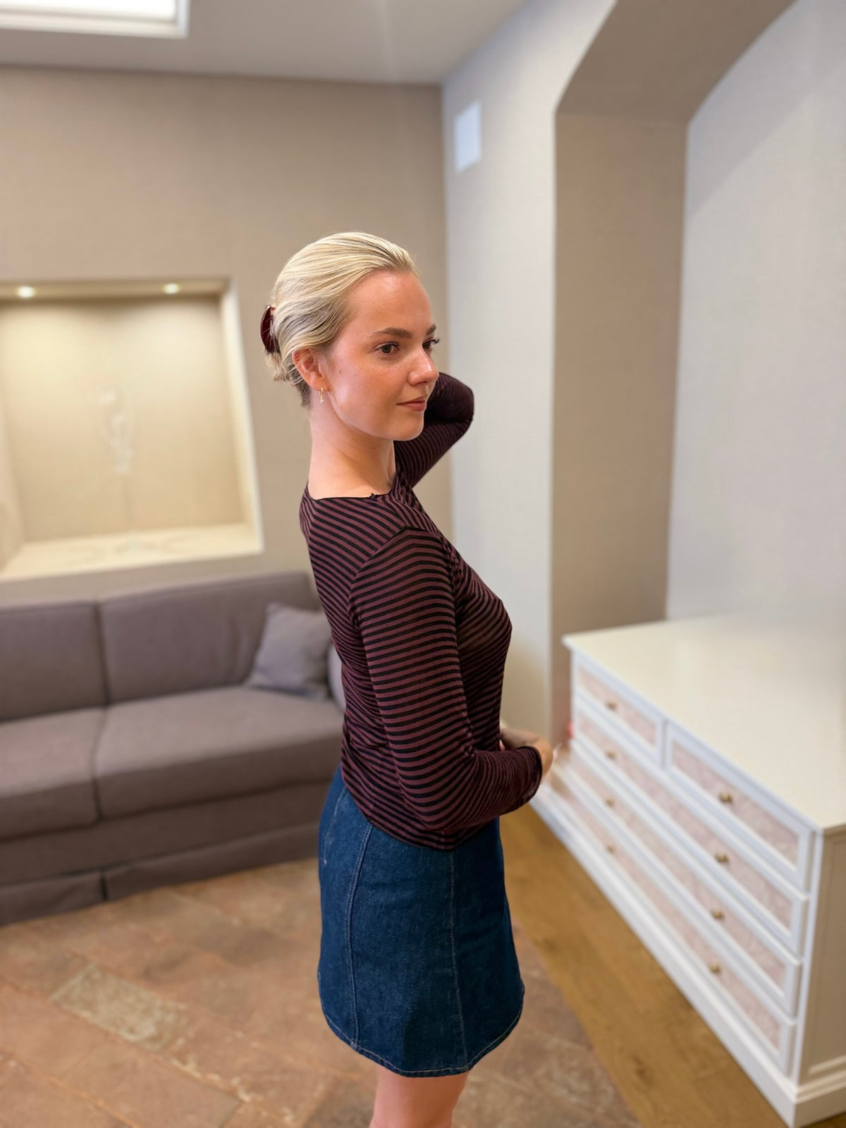 Ingrid Baselayer Plum Stripe