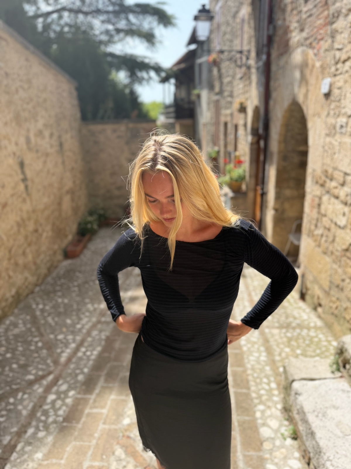 Ingrid Baselayer Midnight Stripe