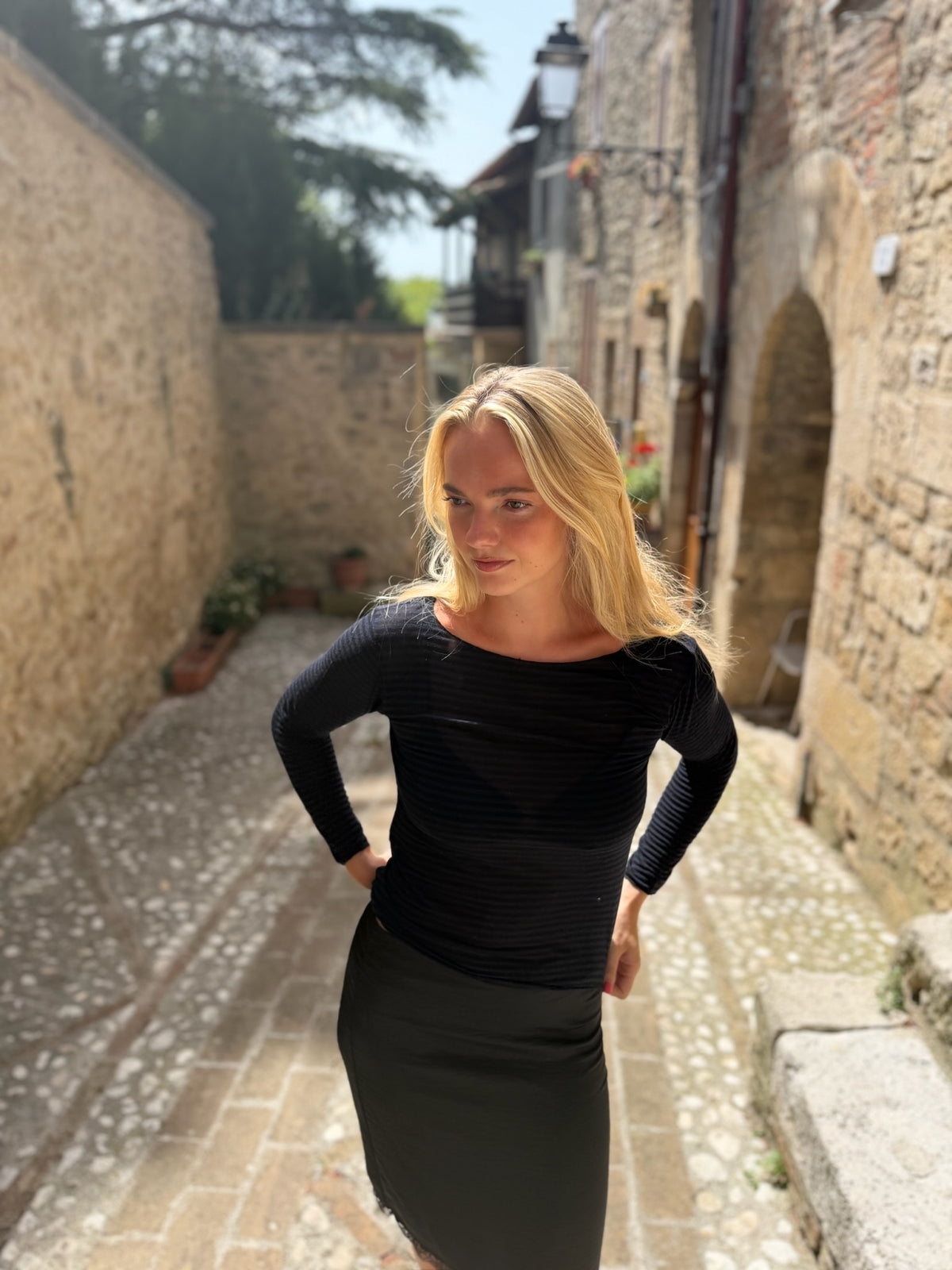 Ingrid Baselayer Midnight Stripe
